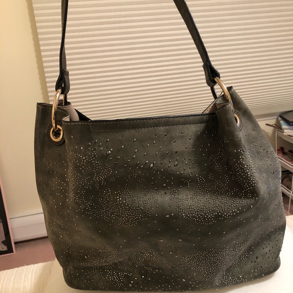 Gray stud Bag